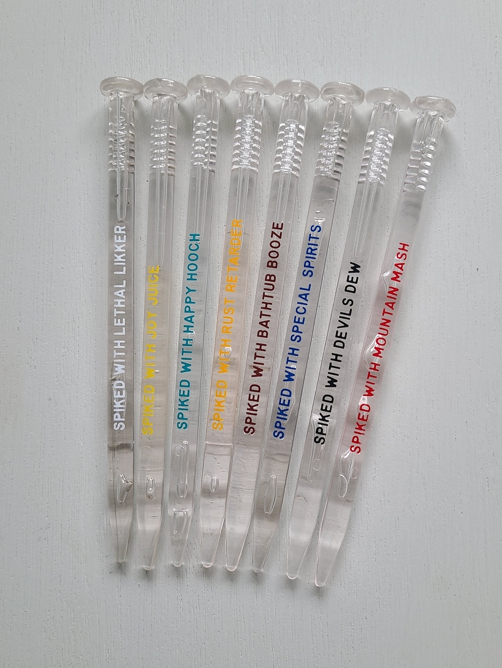 Vintage Novelty Cocktail Stir Stick Spikes